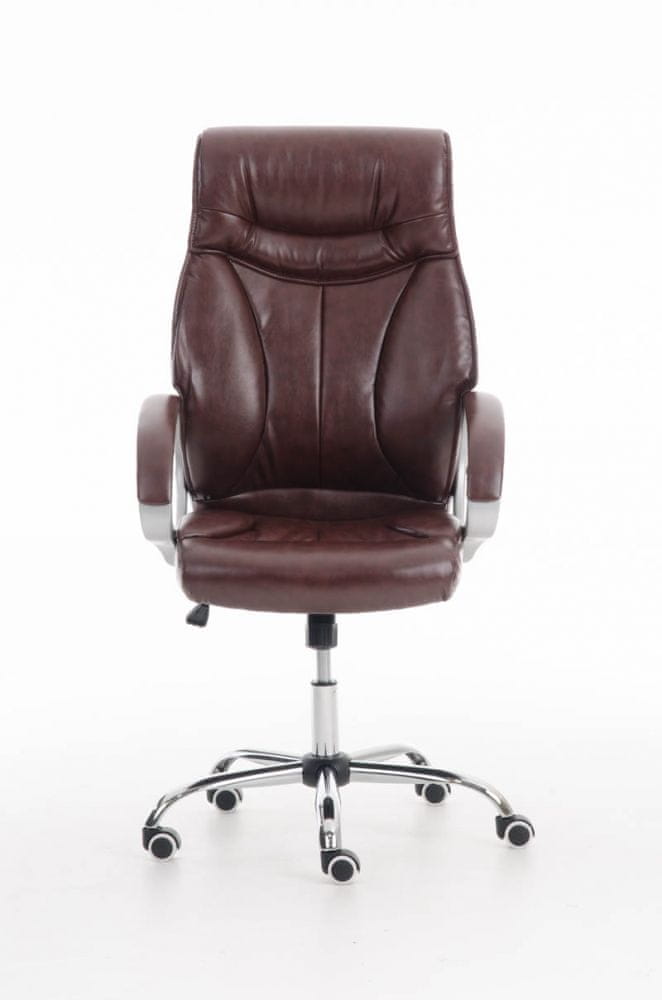 BHM Germany Kancelárska stolička Torro, syntetická koža, červenohnedá